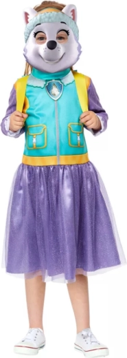Costume da bambina Paw Patrol Everest con vestito, maschera e zaino