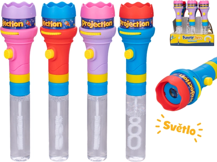 Bolle di sapone con proiettore – giocattolo 2 in 1 per bambini