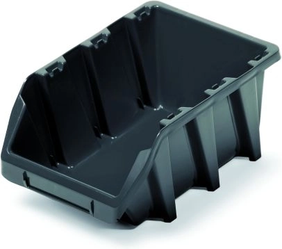 Box portaoggetti in plastica BINEER LONG, nero, 160 × 98 × 70 mm