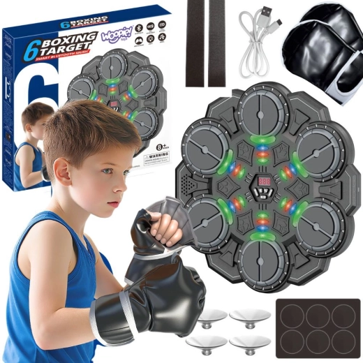 Bersaglio da boxe intelligente Woopie con Bluetooth e luci LED