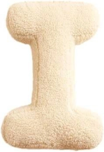 MEALINI lettera di peluche I color crema - 1 pezzo