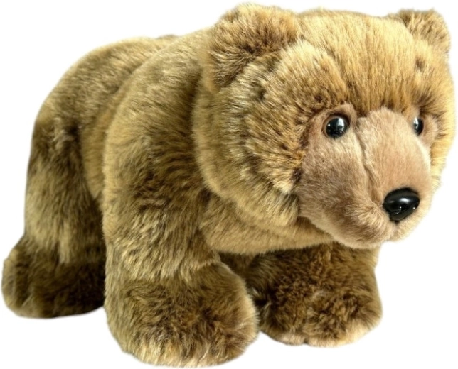 Orso di peluche marrone realistico in piedi 36 cm - 1 pezzo