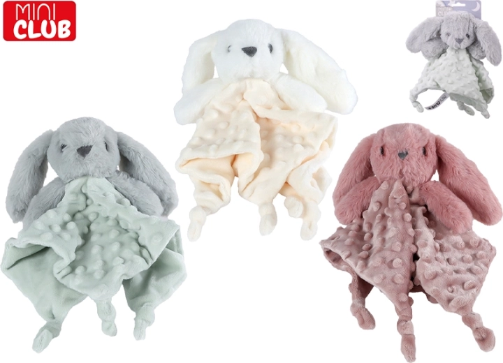Coniglietto di peluche nanna con texture 26 cm Mini Club