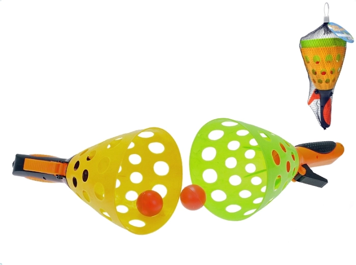 Set Catchball 25 cm – 2 cestini e palline in rete