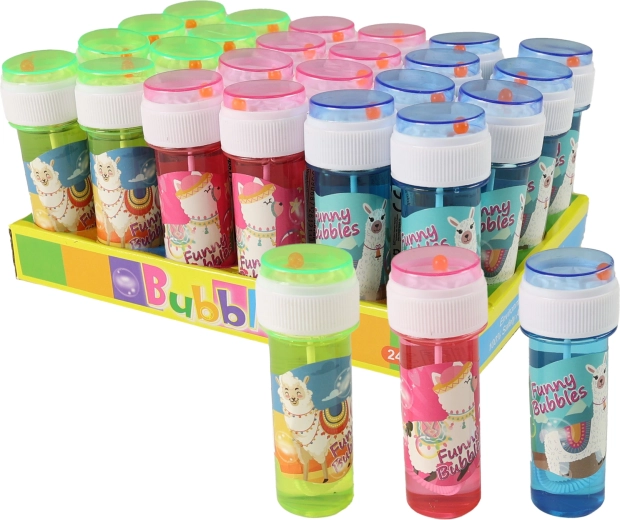 Bolle di sapone con motivo alpaca 50 ml