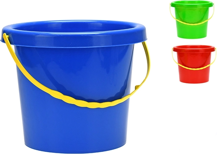 Secchiello di plastica per bambini 20 cm, colori assortiti