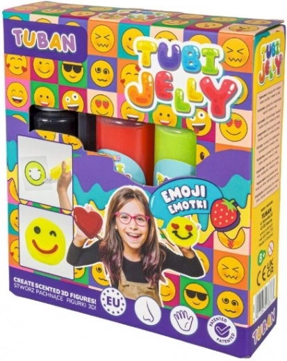 Set Tubi Jelly Emoticoni 3 colori