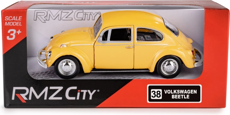 Modello in metallo RMZ City Volkswagen Beetle 1967 1:32 con trazione pull-back