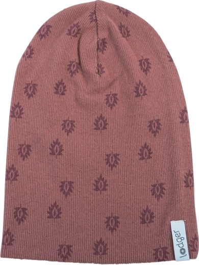 Cappello in cotone Lodger Beanie print rib rosewood (1–2 anni)