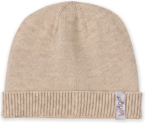 Cappellino Lodger in merino beige 0–6 mesi