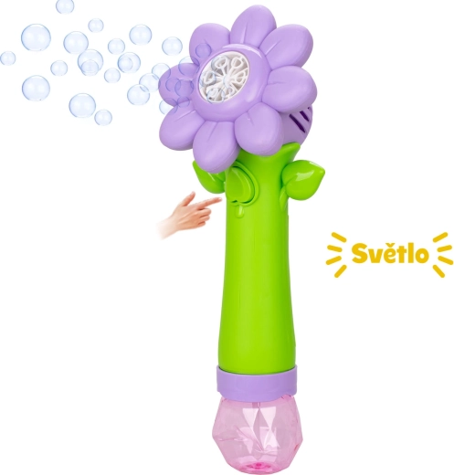 Sun Fun macchina per bolle a forma di fiore con illuminazione LED