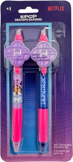 Set di penne gel cancellabili K-Pop Demon Hunters HUNTR/X - 2 pezzi