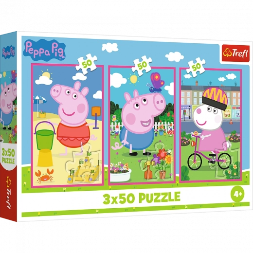 Puzzle 3x50 forza dell'amicizia Peppa Pig