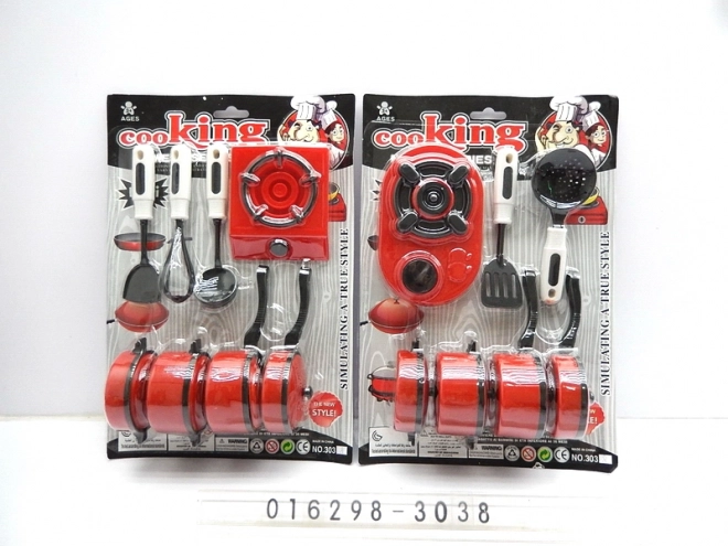 Set di stoviglie per bambini con fornello