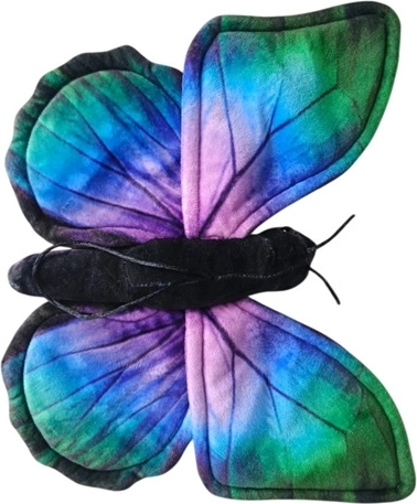 Farfalla di peluche Morpho blu 30 cm