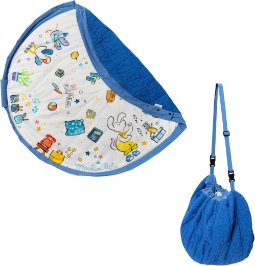 Play and Go Noomad soft tappeto da gioco e sacco per giocattoli Puce & Pilou by Moulin Roty