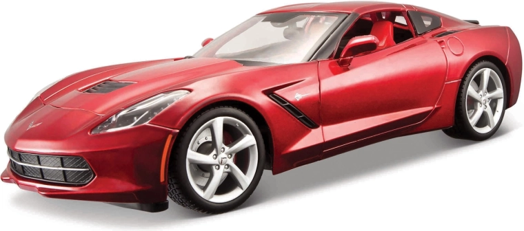 Maisto 2014 Corvette Stingray modello in metallo rosso 1:18