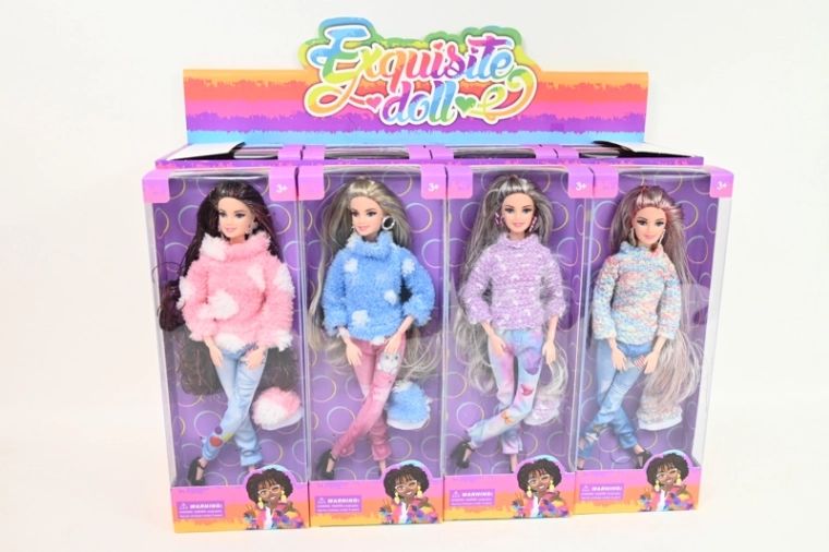 Bambola con abbigliamento caldo (12 pz in espositore)