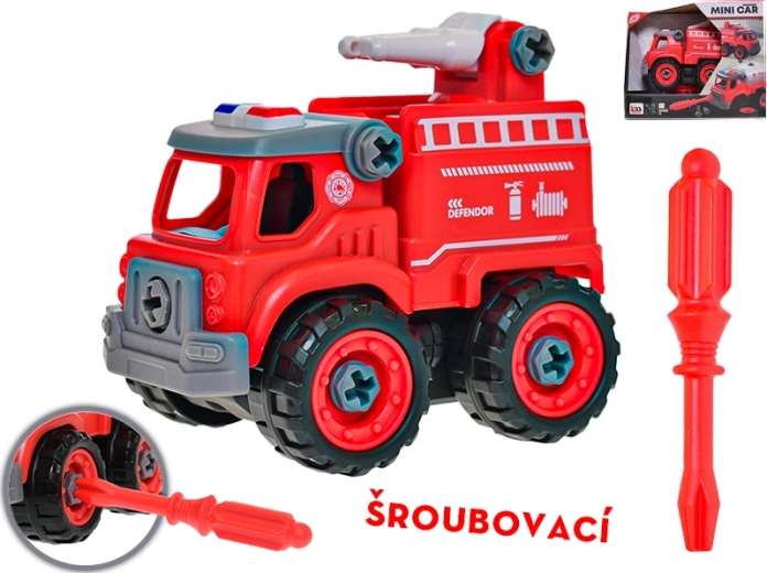 Camion dei pompieri avvitabile 12 cm con cannone ad acqua