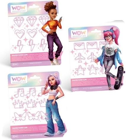 Set di 9 clip per quaderni e taccuini WOW GENERATION
