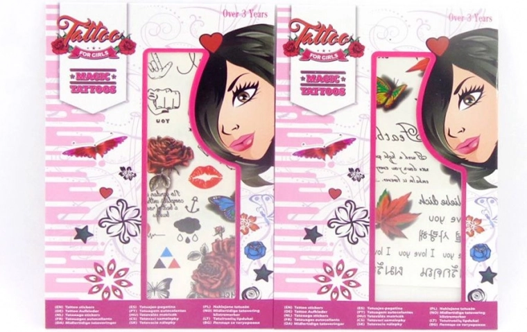 Adesivi tatuaggio per ragazze
