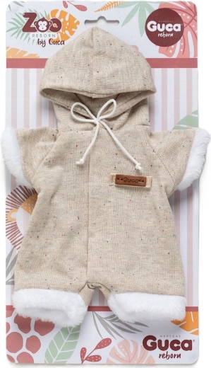 Guca vestitino con cappuccio per bambola scimmietta REBORN 32 cm