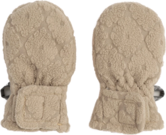 Guantini per bambini Lodger senza pollice Mittens Folklore Fleece beige (1–2 anni) - 1 pezzo