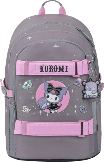 Zaino scolastico Baagl Skate Kuromi grigio