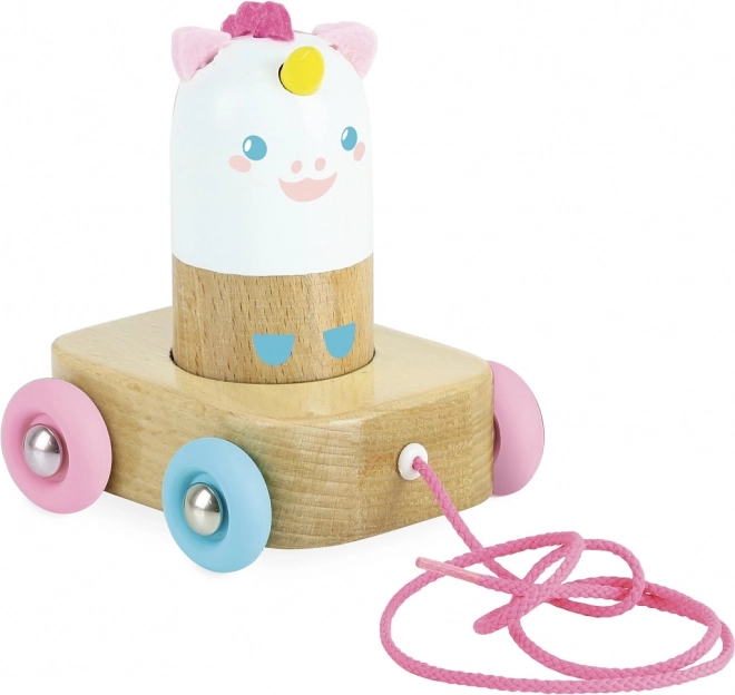 Unicorno trainabile Lily giocattolo in legno VILAC