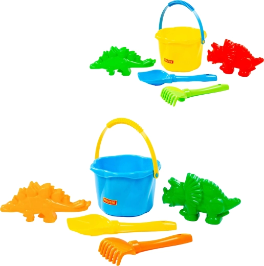 Set per la sabbia con secchiello, 5 pezzi