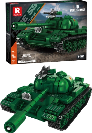 Kit di montaggio del carro armato Type 59 World of Tanks (748 pezzi)