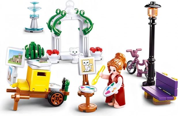 Il Sogno della Ragazza Sluban Villaggio - Pittrice nel parco