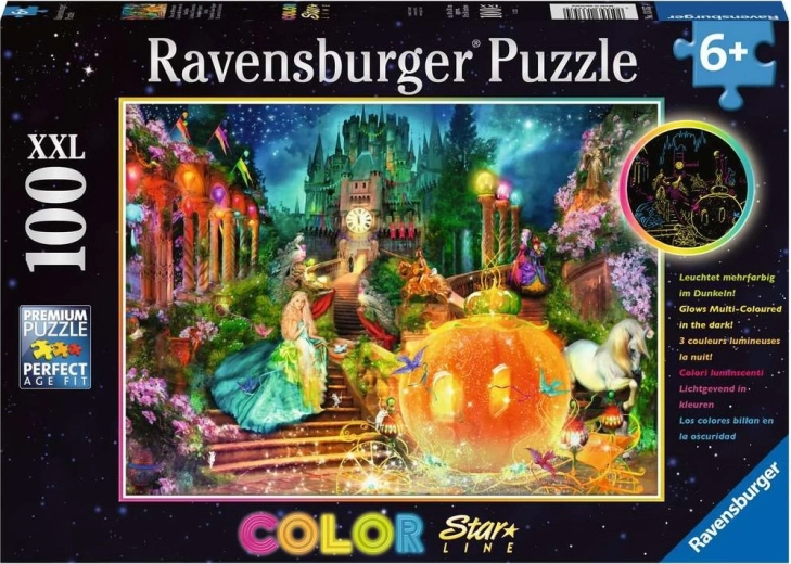 RAVENSBURGER Puzzle luminoso Cenerentola XXL 100 pezzi