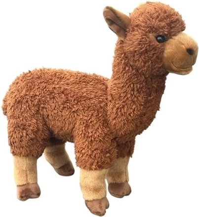 Alpaca di peluche marrone 28 cm