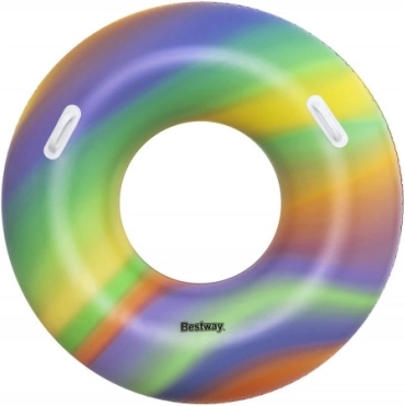 Anello da nuoto gonfiabile BESTWAY arcobaleno 119 cm