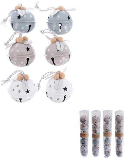 Campanellini metallici 4 cm – set da 6 pz (mix 4 varianti)