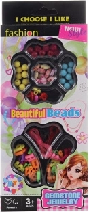 Perline e letterine in plastica da infilare in scatola