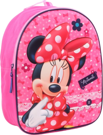 Zaino per bambini 3D Minnie Mouse rosa 31 cm