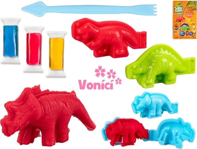 Crayola pasta modellabile profumata con dinosauri, set per bambini