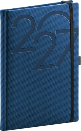 Agenda settimanale Notique Ajax 2027, blu, 15 × 21 cm