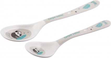 Canpol babies Cucchiaini in melamina EXOTIC ANIMALS 2 pz grigi