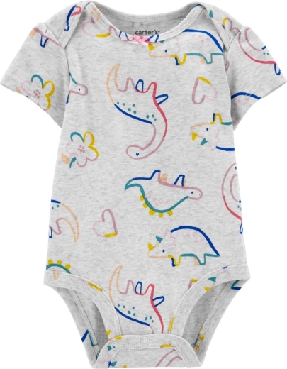CARTER'S body bimba a manica corta dino - 1 pezzo – 3m