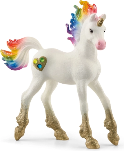 Schleich bayala puledro unicorno arcobaleno con cuoricini
