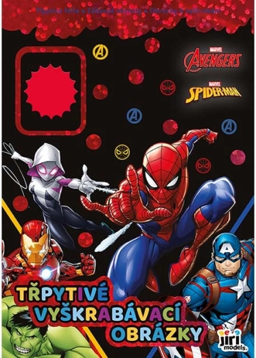 Immagini da grattare glitterate Marvel