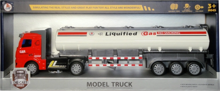 Autocisterna con motore a retrocarica