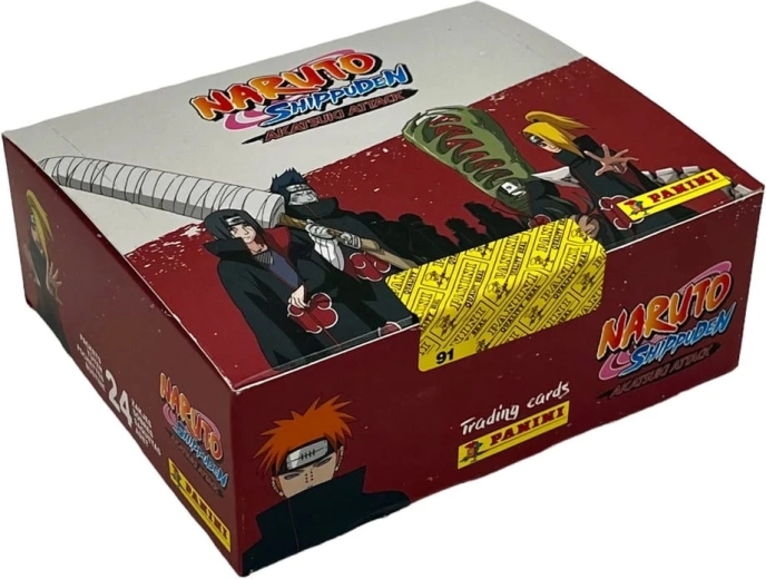 Panini Naruto Shippuden Akatsuki Attax carte collezionabili – box da 24 flow pack