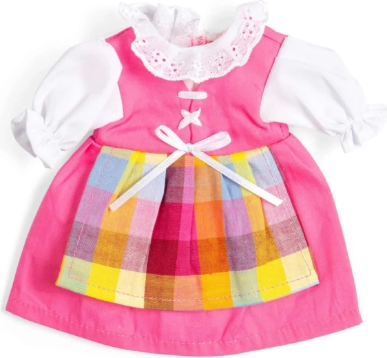 Bigjigs Toys vestito rosa con grembiule per bambola 28 cm