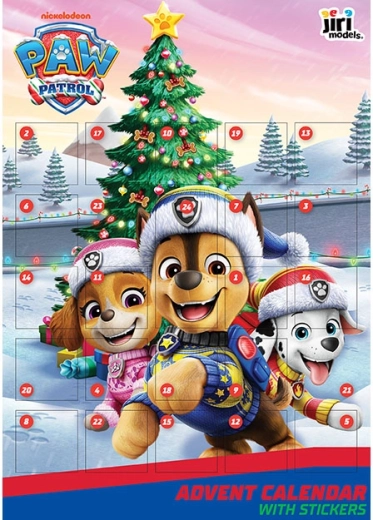 Calendario dell’Avvento con adesivi Paw Patrol