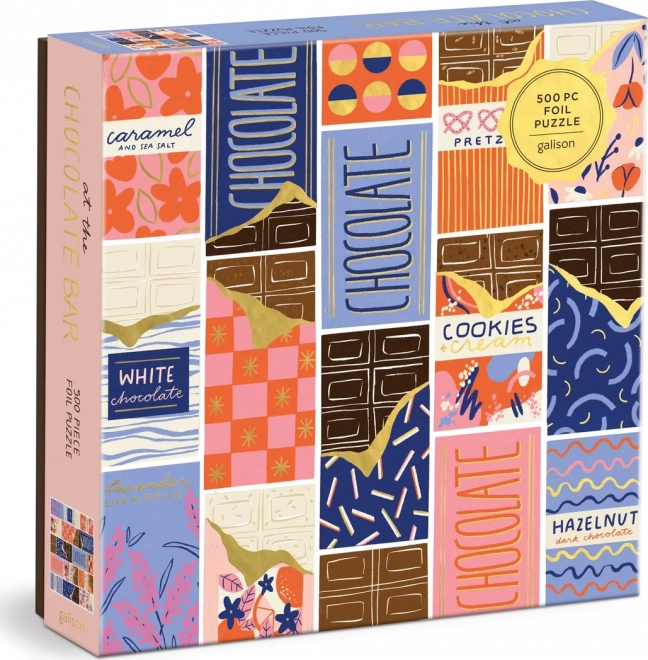 Galison puzzle quadrato nel bar di cioccolato 500 pezzi