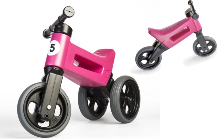 Bicicletta senza pedali Funny Wheels Rider Sport 2in1 per bambini – Rosa
